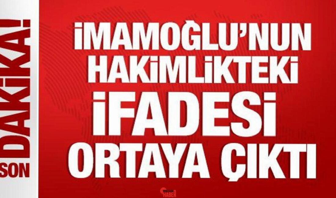 İBB Başkanı İmamoğlu’nun, ‘Kent Uzlaşısı’ soruşturmasında kapsamında hakimlikteki sözü ortaya