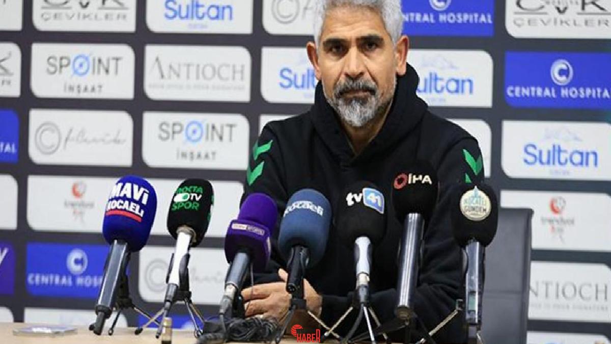 Kocaelispor Teknik Yöneticisi İsmet Taşdemir, 1-1 berabere kaldıkları Ümraniyespor maçının