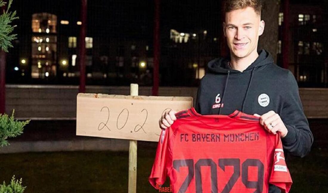 Bayern Münih'in orta saha oyuncusu Joshua Kimmich, Alman devi ile