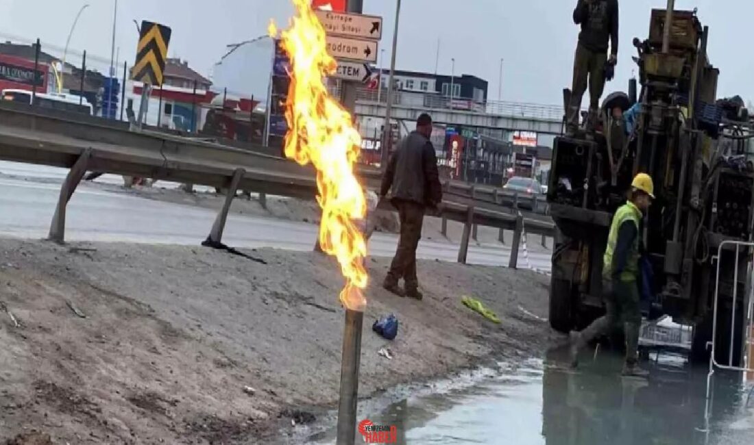 Kartepe'de yer altından çıkan gaz yanmaya devam ediyor, yeni bir
