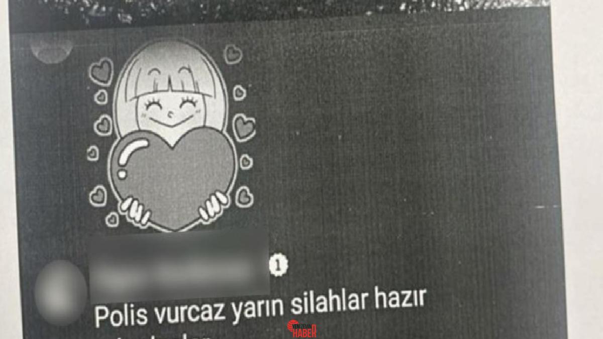 Kent merkezinde gerçekleştirilen operasyonda, toplumsal medya üzerinden "Polis vuracağız" formunda