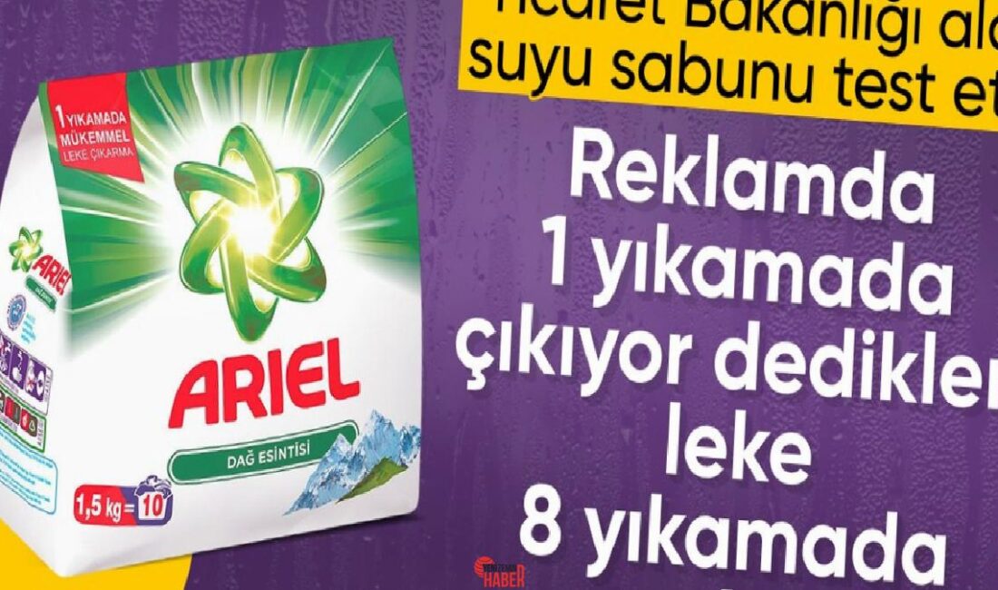 Deterjan reklamı yaparken savlı sözler ortaya konularak çıkması güç lekelerin