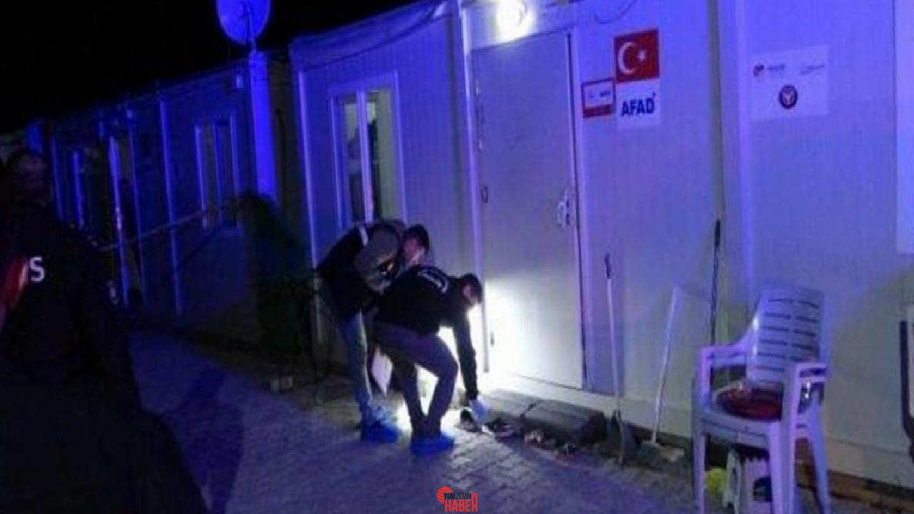 Malatya'da, konteyner kentte kalan iki aile ortasında çıkan tartışmada pompalı