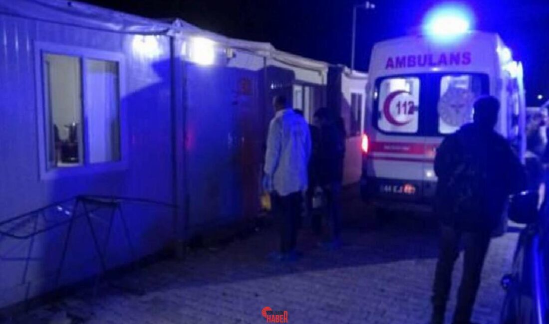 Malatya'da, konteyner kentte kalan iki aile ortasında çıkan tartışmada pompalı