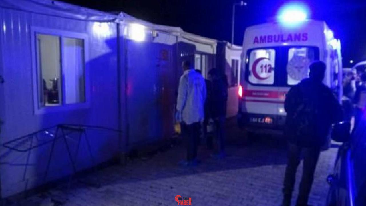Malatya'da, konteyner kentte kalan iki aile ortasında çıkan tartışmada pompalı
