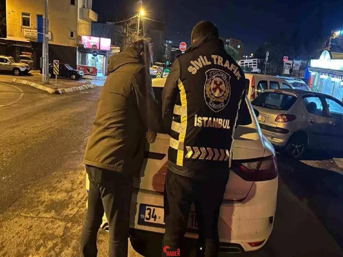 Maltepe'de kırmızı ışık ihlali yapan şoförlere toplam 15.587 Lira ceza
