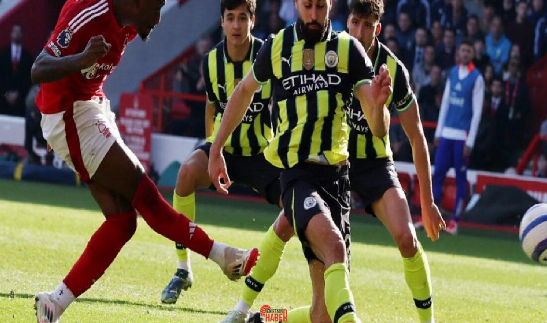 Manchester City, Nottingham Forest deplasmanında 1-0 yenildi ve ligdeki son