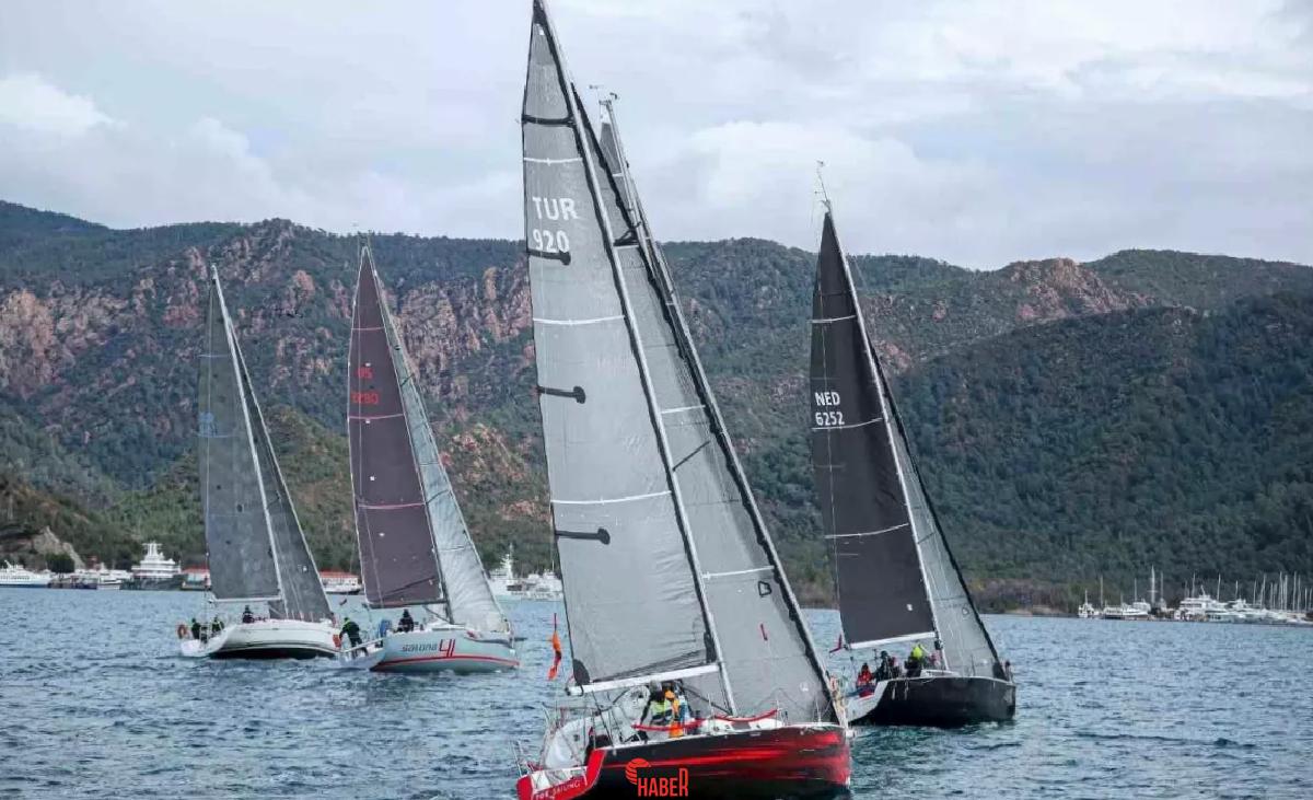 16. Marmaris MIYC Kış Trofesi'nin 4. ayağı, 350 yarışçıyla başladı.