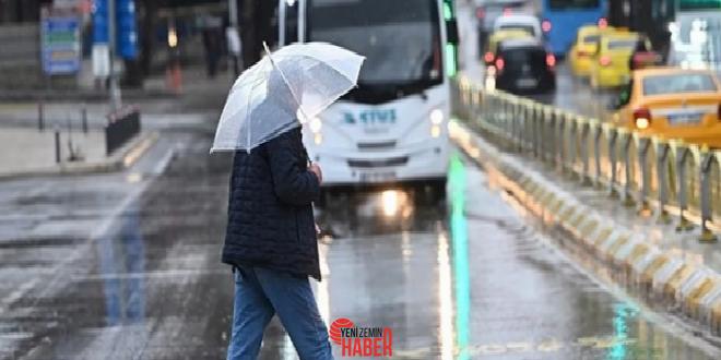 Meteoroloji Genel Müdürlüğü, Marmara, Ege ve Akdeniz'de sağanak yağış bekliyor.