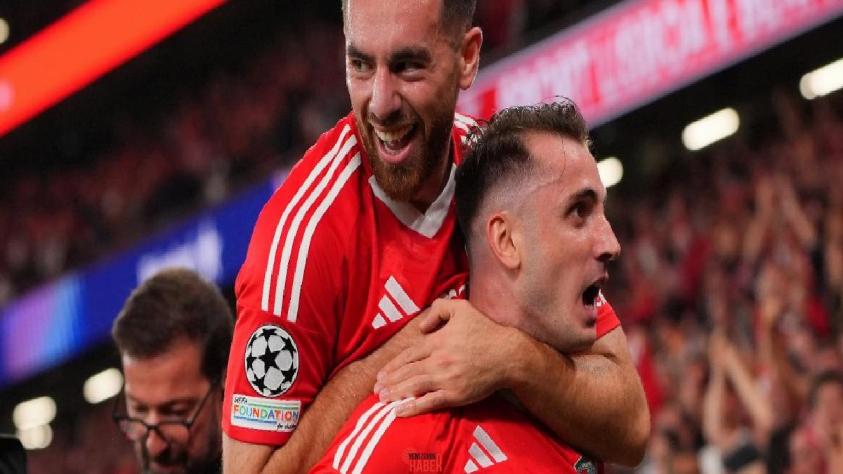 Benfica'nın deplasmanda Rio Ave'yi 3-2 yendiği maça Kerem Aktürkoğlu ve