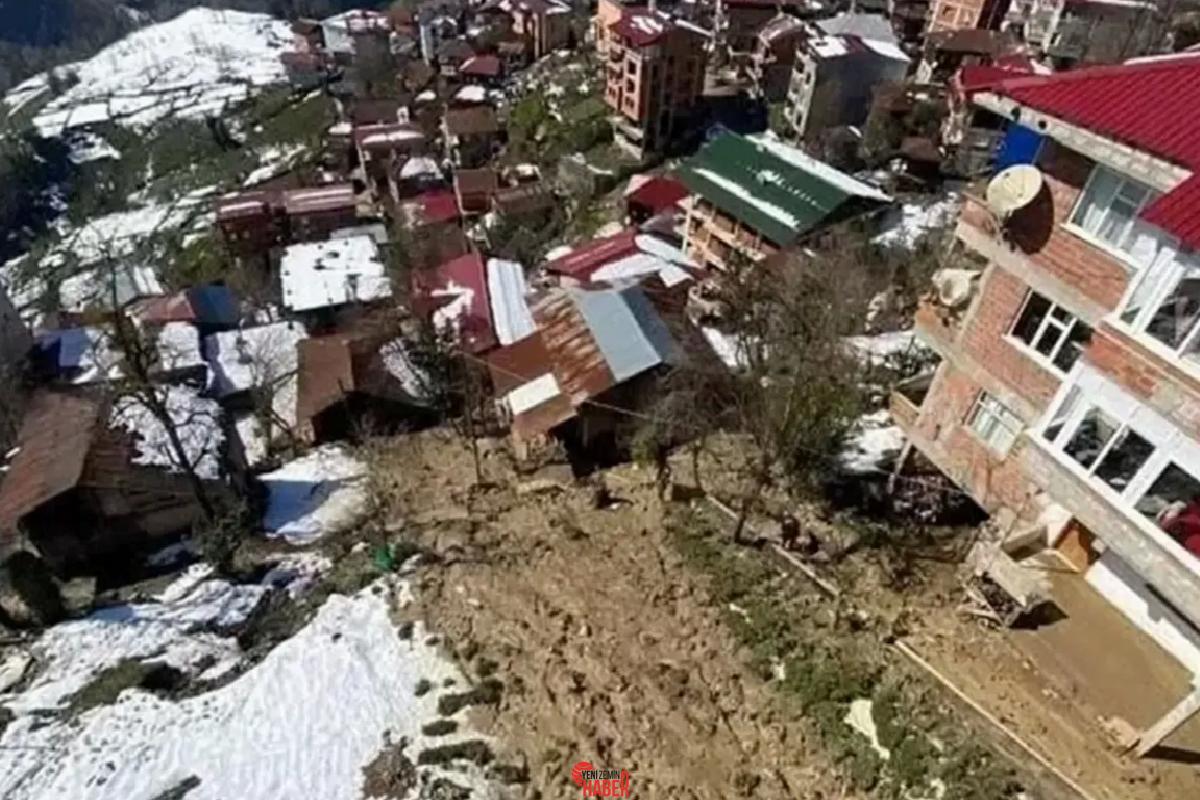 Rize'nin Ardeşen ilçesi Aşağı Durak köyünde meydana gelen heyelan sonrası