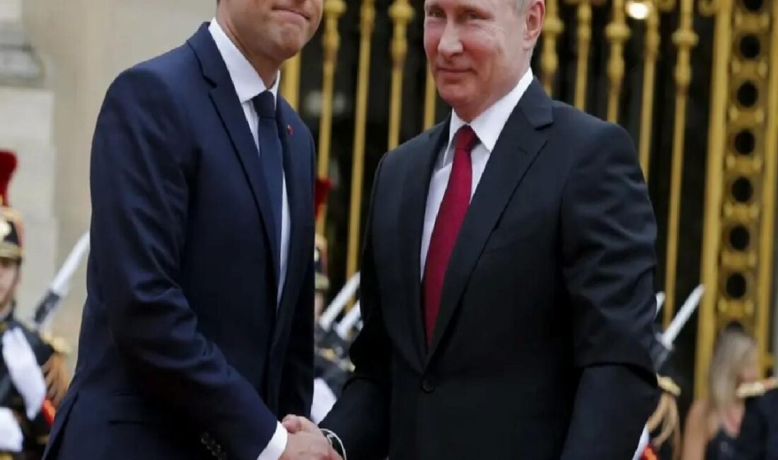 Rusya Güvenlik Kurulu Lider Yardımcısı Dmitriy Medvedev, Fransa Cumhurbaşkanı Emmanuel
