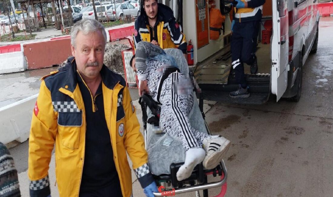 Canik ilçesinde bir akaryakıt istasyonuna giden motosiklet şoförü, tanımadığı iki