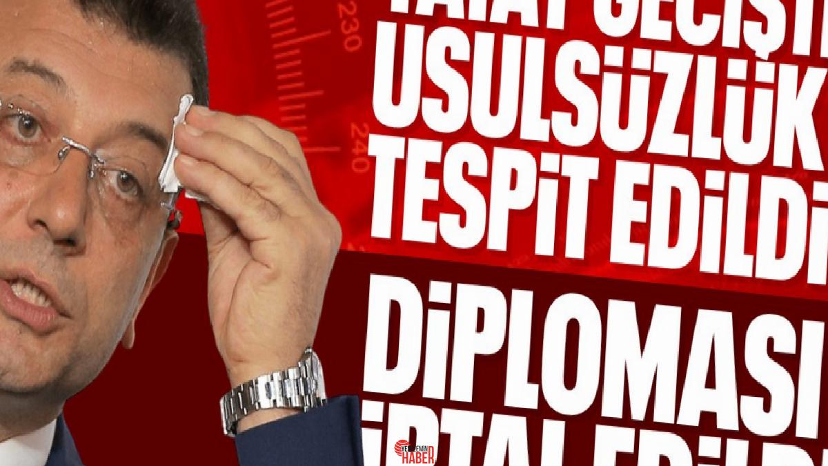 Son dakika haberine göre İBB Başkanı Ekrem İmamoğlu'nun diploması 'yatay