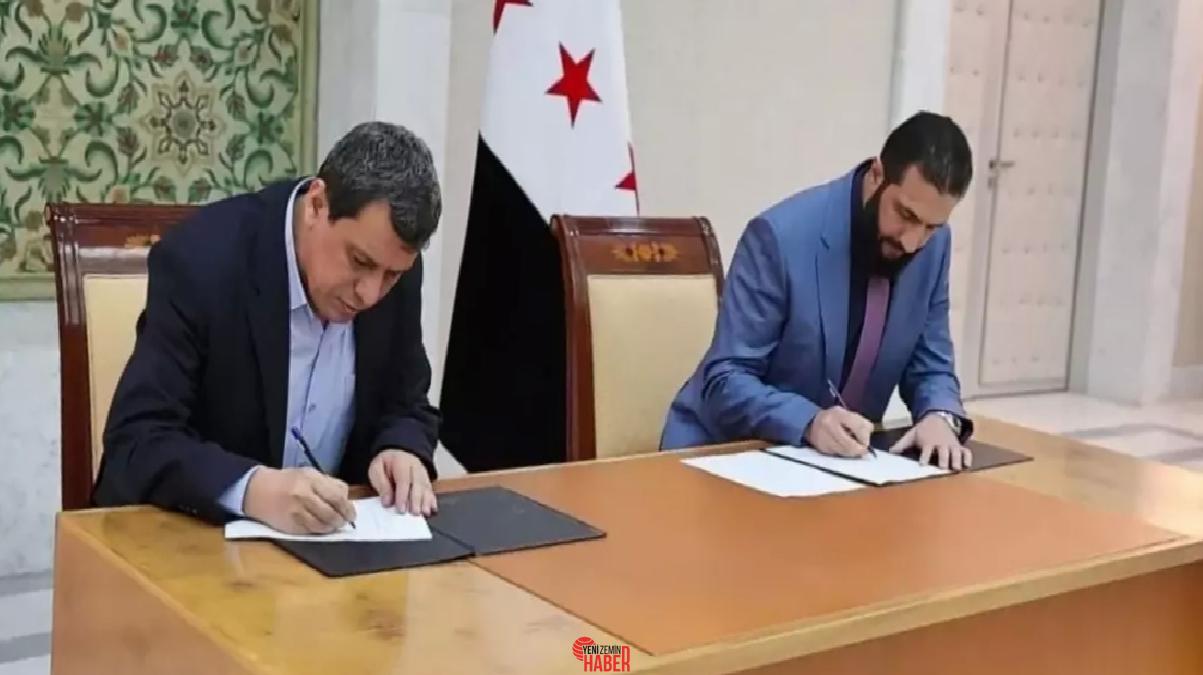 Suriye Cumhurbaşkanı Ahmed Şara ve SDG'li Ferhad Abdi Şahin ortasında,