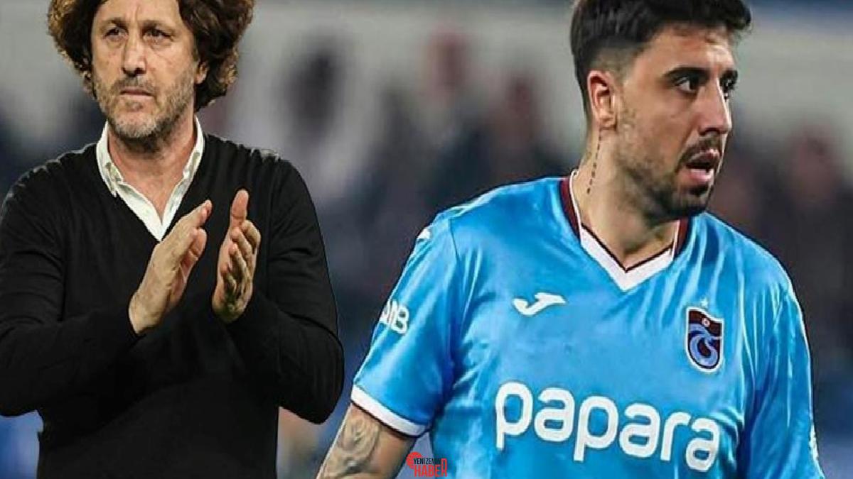 Trabzonspor'un orta saha oyuncusu Ozan Tufan, antrenman öncesinde basın mensuplarının