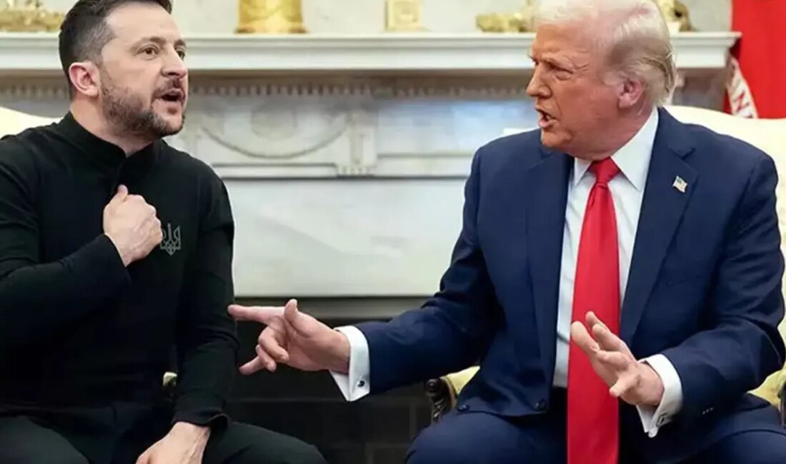 Ukrayna Devlet Başkanı Zelenskiy'in ABD Başkanı Donald Trump ile ettiği