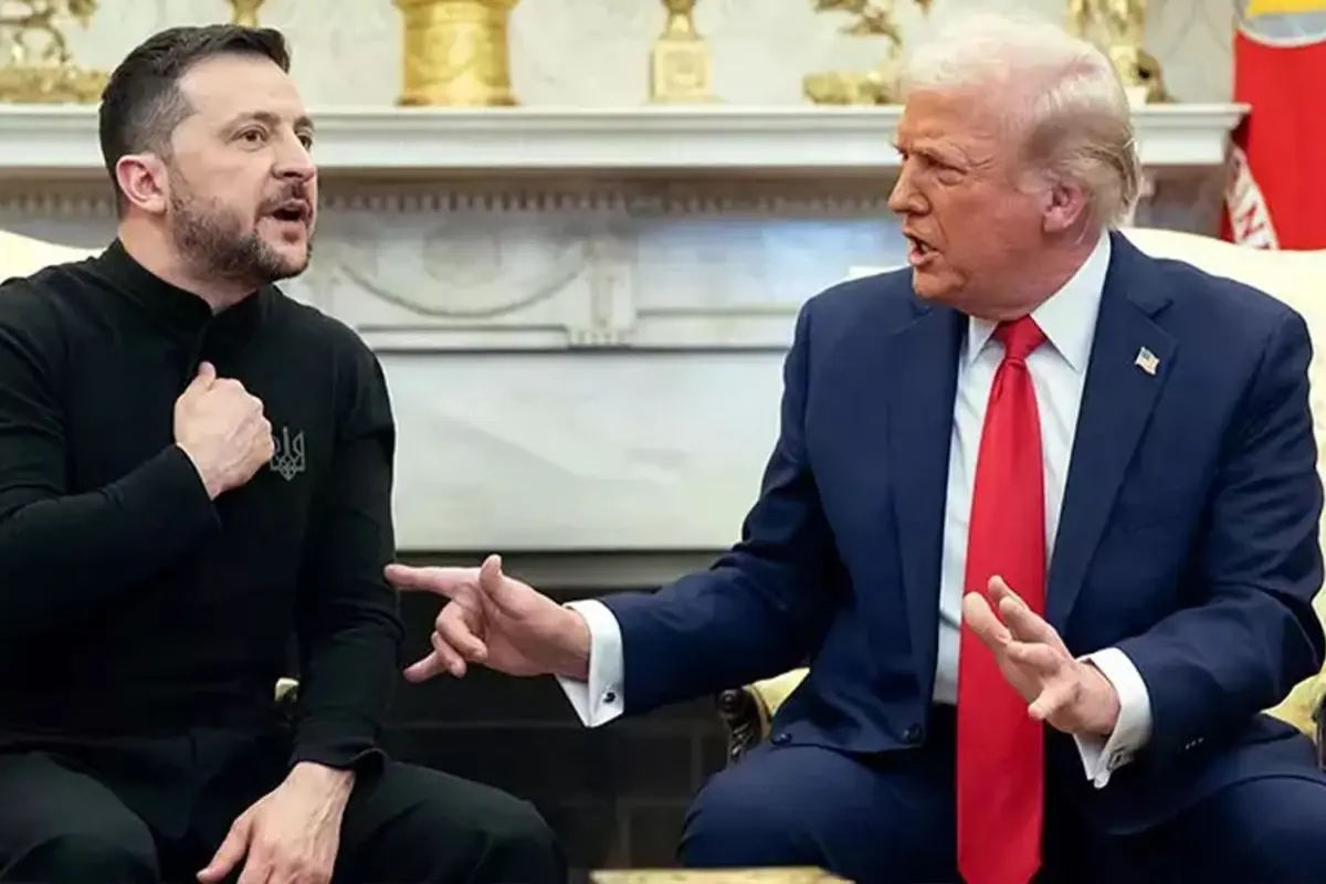 Ukrayna Devlet Başkanı Zelenskiy'in ABD Başkanı Donald Trump ile ettiği