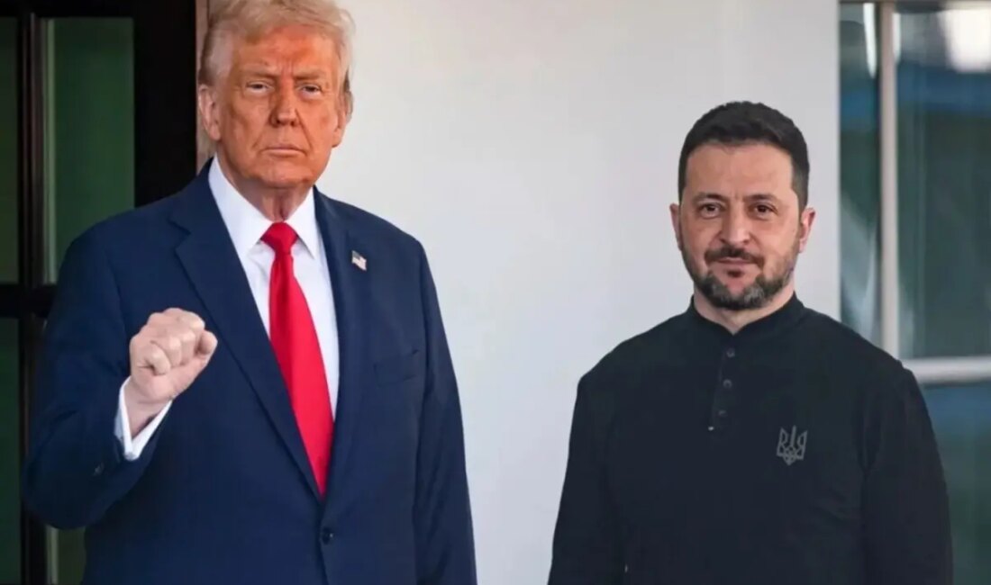 ABD Başkanı Donald Trump ile Ukrayna Devlet Lideri Zelenskiy ortasında