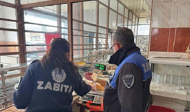 Urla Belediyesi Zabıta takımları, Ramazan Bayramı öncesinde besin satışı yapan