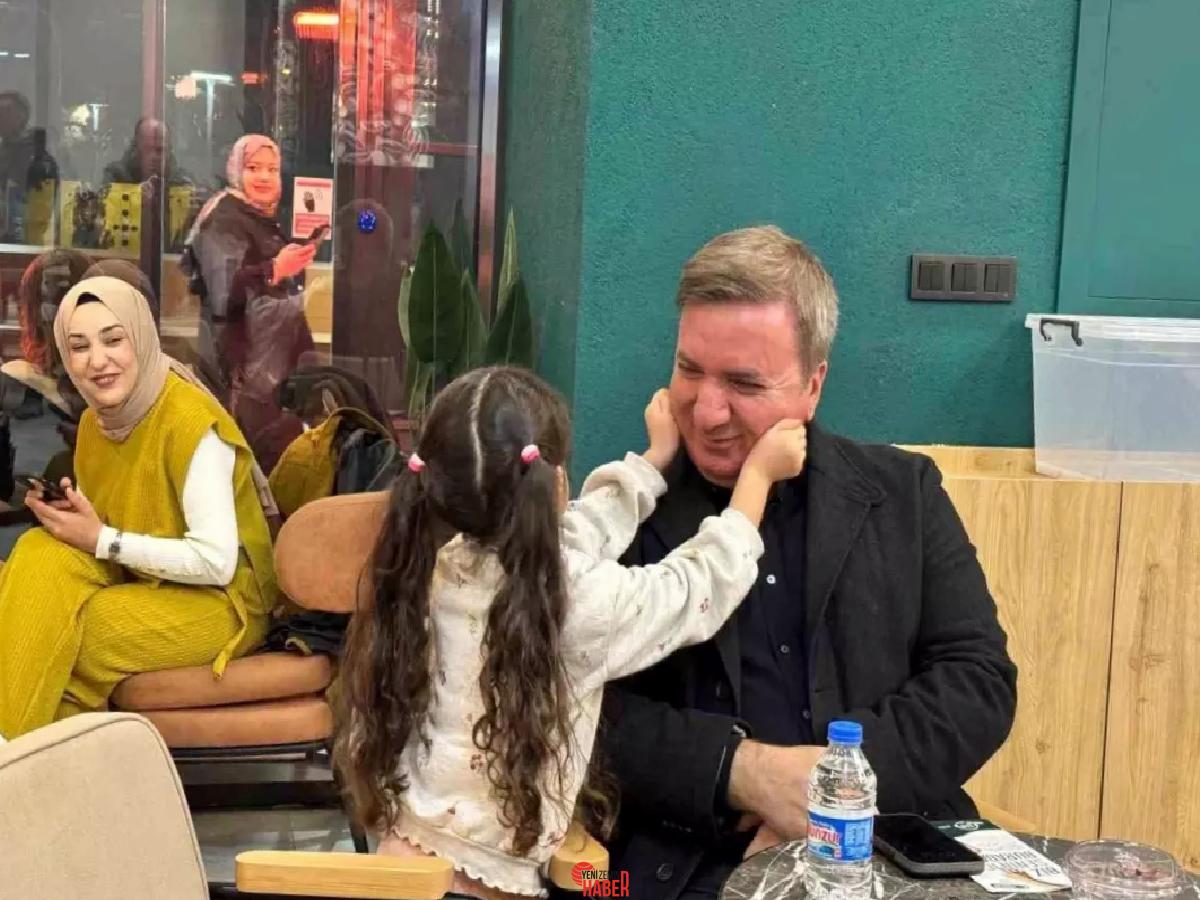 Erzincan'da küçük bir kız çocuğu, Vali Aydoğdu'ya sevgi göstererek yüzleri
