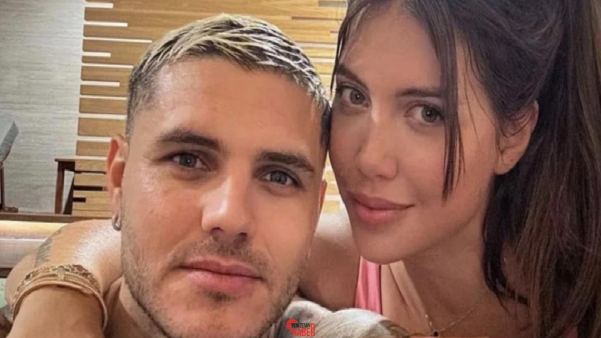 Galatasaray'da forma giyen Arjantinli forvet oyuncusu Mouro Icardi ve boşanma