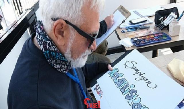 Büyükşehir’in düzenlediği 23 Nisan şenliklerinde şampiyon Kocaelispor, karikatür atölyesinde duvarlara