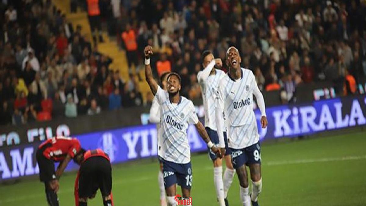 Fenerbahçe, Trendyol Üstün Lig'in 33. haftasında Gaziantep FK'yı 3-1 mağlup