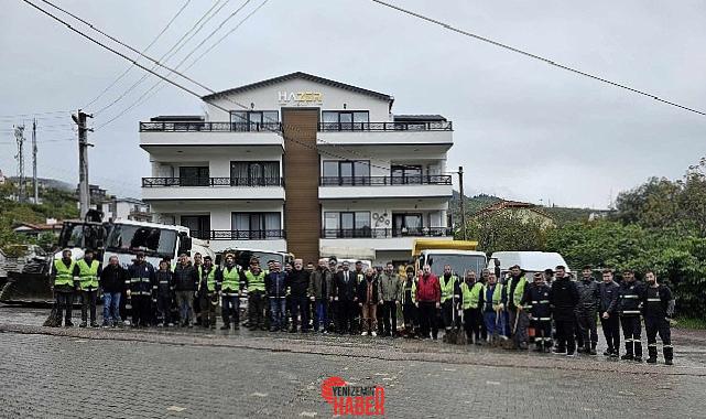 Gölcük Belediyesi takımları, ilçe genelinde yürütülecek kapsamlı paklık çalışmalarına Değirmendere