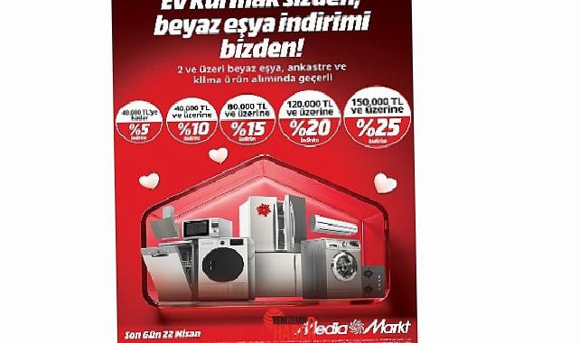 MediaMarkt Türkiye, yeni evlenecekler ve konutunu yenileyecekler için Evlilik Kampanyası