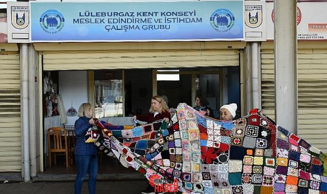 Lüleburgaz Kent Kurulu Meslek Edindirme ve İstihdam Çalışma Grubu’ndan bayanların