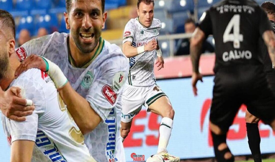 Muhteşem Lig'in 32. haftasında Konyaspor, deplasmanda karşılaştığı Hatayspor'u 90. dakikada