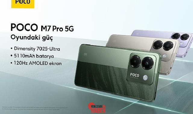 POCO, yeni akıllı telefonu POCO M7 Pro 5G'yi satışa sunuyor.