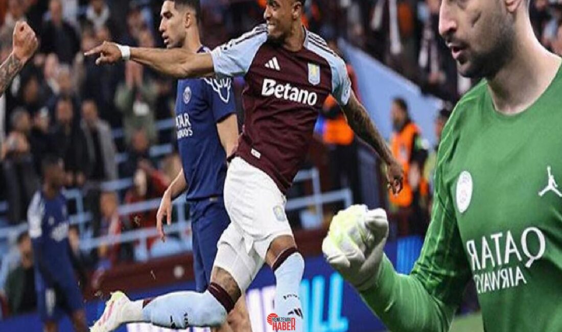 Şampiyonlar Ligi çeyrek final rövanşında Aston Villa 2-0 geriye düştüğü