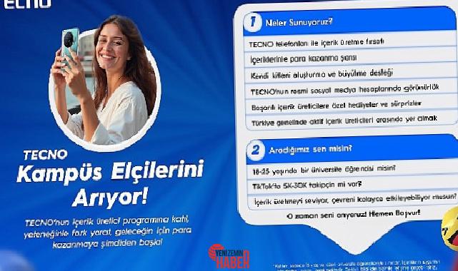 yenilikçi ve yapay zekâ odaklı teknoloji markası TECNO, toplumsal medyada içerik