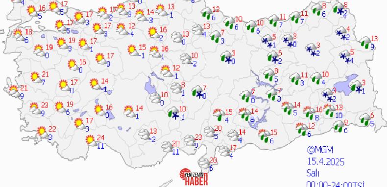 ulke genelinde yagisli hava tesirli olacak 2