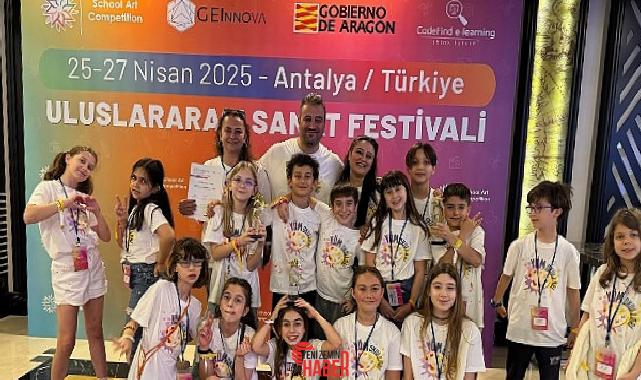 Antalya’da düzenlenen School Arka Competition Yarışına katılan YÖM Okulları, kolaj