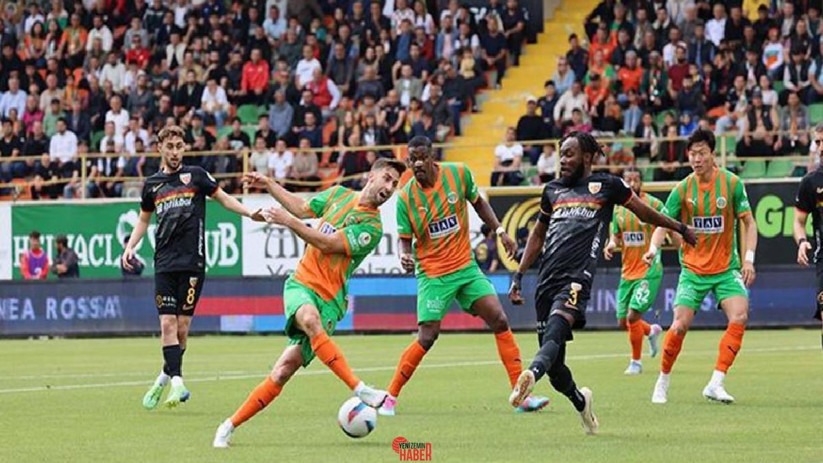 Trendyol Harika Lig'in 34. haftasında Alanyaspor ile Kayserispor 1-1 berabere