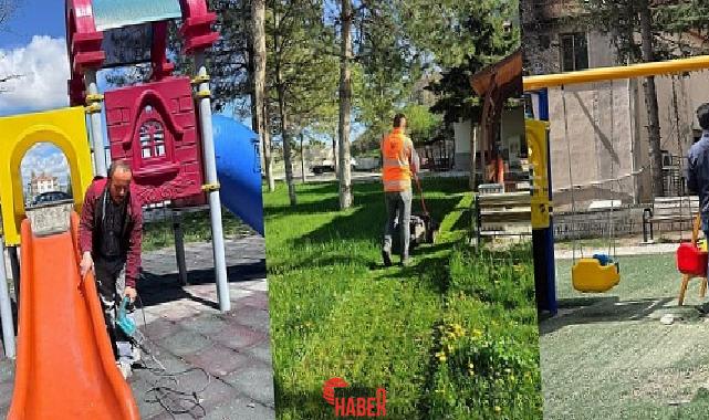 Kahramankazan Belediyesi Park ve Bahçeler Müdürlüğü grupları, bahar aylarının gelmesiyle