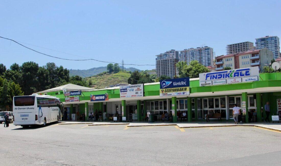 Giresun Belediyesi, otobüs terminalinde bakım, boyama ve çevre düzenleme çalışmaları