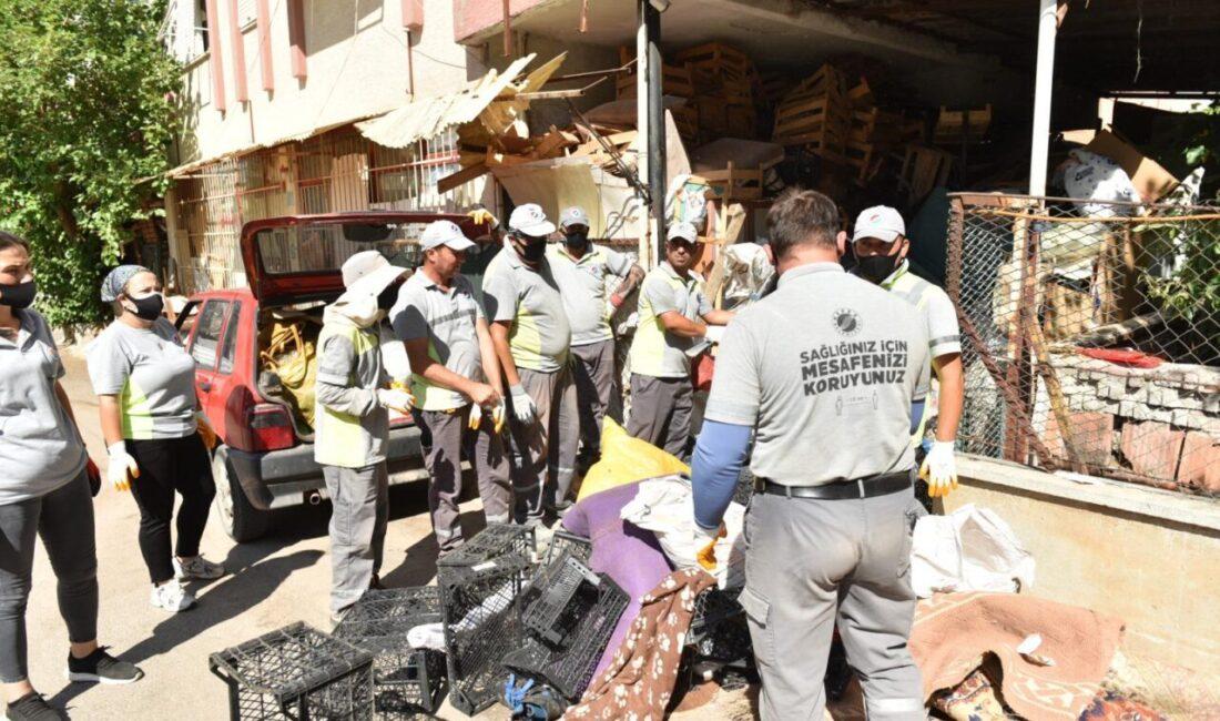 Kepez’in Yeşilyurt Mahallesi’nde 4305 sokakta bulunan çöp apartman, yeniden belediye