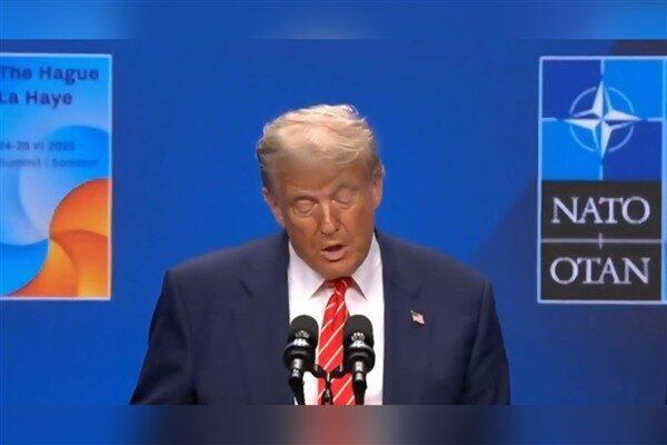Hollanda'daki NATO'nun yıllık zirvesinde bir basın toplantısında konuşan Trump, İspanya'nın
