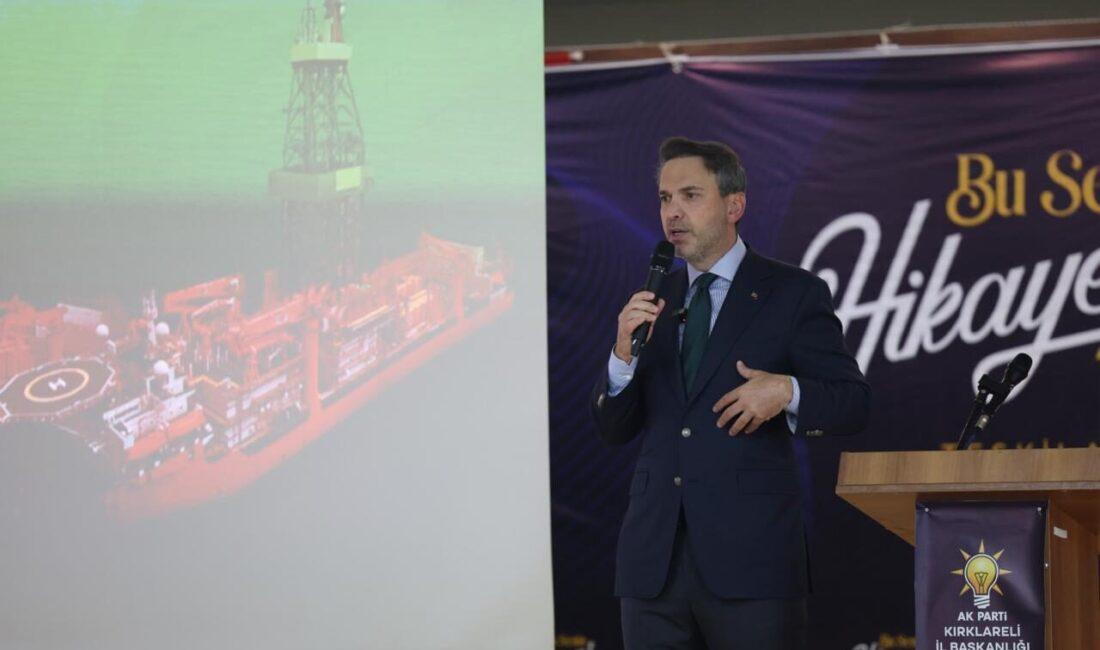 Enerji ve Tabii Kaynaklar Bakanı Alparslan Bayraktar, Kırklareli'de ilk olarak Kırklareli