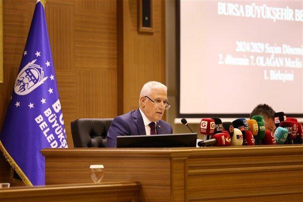 Bursa Büyükşehir Belediye Başkanı Bozbey, Bursa Büyükşehir Belediyesi Temmuz Ayı