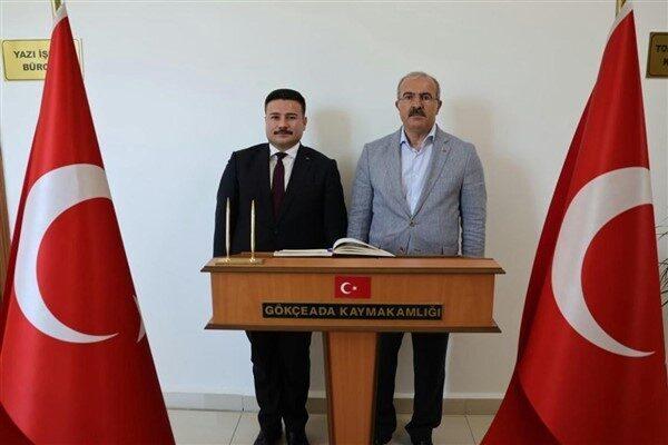 Çanakkale Valisi Doç. Dr. Ömer Toraman, Gökçeada Kaymakamlığı’nı ziyaret ederek