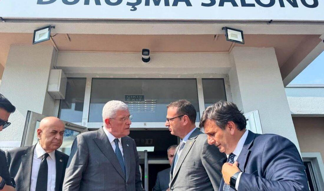 İYİ Parti Genel Başkanı Müsavat Dervişoğlu, beraberindeki parti heyetiyle birlikte