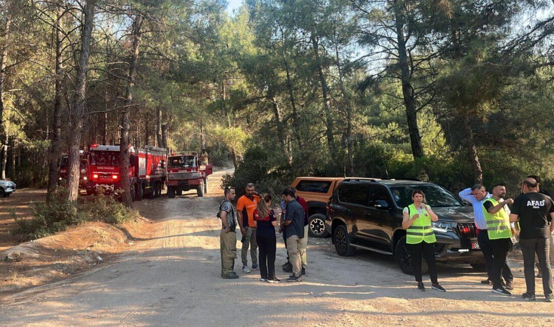 İzmir’de bugün 16.45 sıralarında, Gaziemir ilçesine bağlı Sarnıç Mahallesi’nde orman