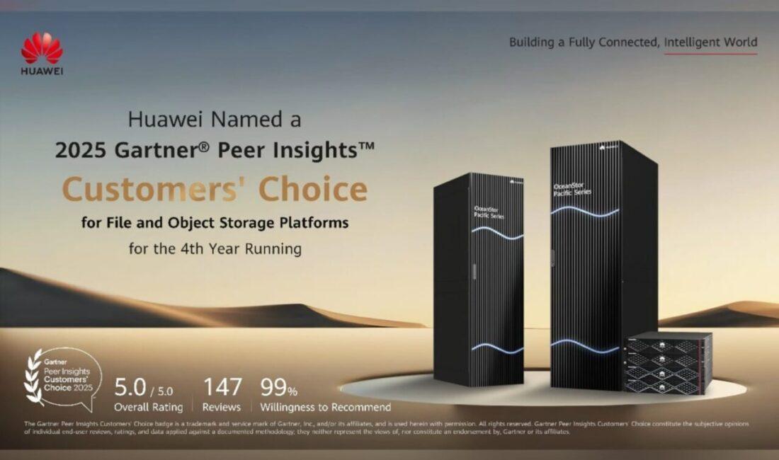 Huawei, Dosya ve Nesne Depolama Platformları için 2025 Gartner Peer