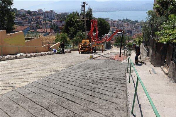 İzmit Belediyesi Fen İşleri Müdürlüğü ekipleri, Zabıtan Mahallesi ile Gültepe