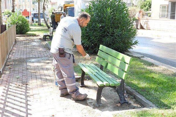 Barış Mahallesi'nde bulunan Şehit Jandarma Çavuş Şükrü Onay Parkı, baştan